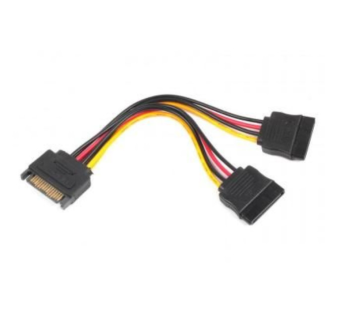 Cablexpert Кабель Cablexpert CC-SATAM2F-01, кабель живлення SATA подвійний , 0.15м.