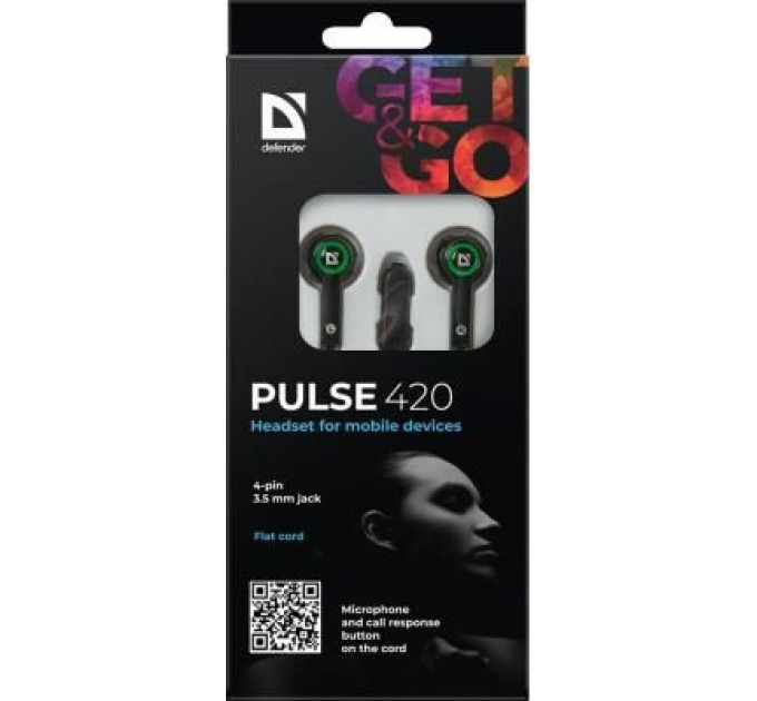 Defender Навушники Defender Pulse 420 Green (63422)