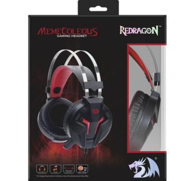 Redragon Навушники Redragon Memecoleous Black-Red Vibration (75096)