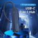 Vention Концентратор Vention USB 3.1 Type-C to 3xUSB 2.0+MicroUSB+RJ45 100M Ethernet black (TGOBB)