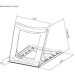 HiSmart Підставка до ноутбука HiSmart 10"-15" з 5-ма положеннями кута нахилу (HS082468)