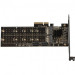 Frime Плата розширення Frime 88SE9215 PCI-E-2хM.2 SATA3+2хSATA3 PCIe (ECF-PCIEtoSSD012.LP)