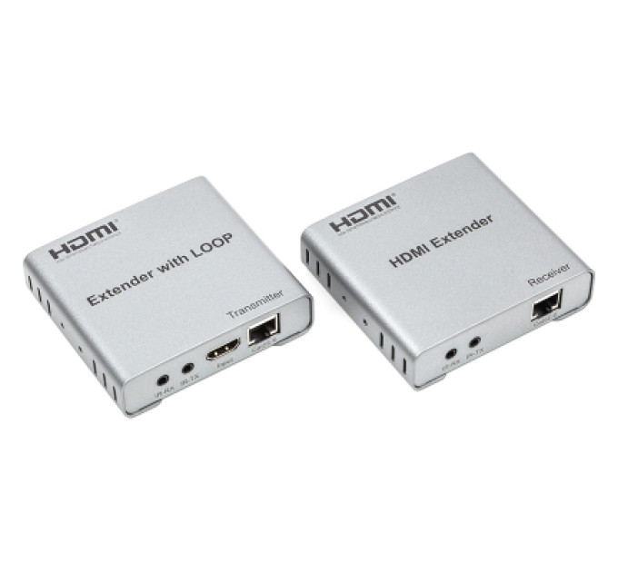 PowerPlant Адаптер HDMI 4K/30hz, up to 100m via CAT5E/6, loop-out (HDES12-LOOP) PowerPlant (CA912964)