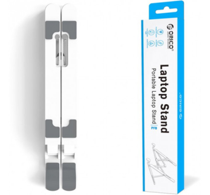 Підставка до ноутбука Orico 11-17", 7 position (15°-45°) plastic white (HS081829)