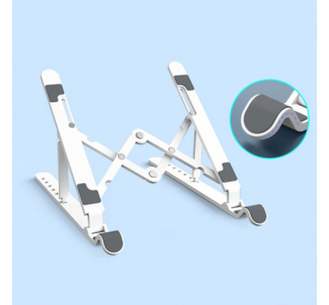 Підставка до ноутбука Orico 11-17", 7 position (15°-45°) plastic white (HS081829)