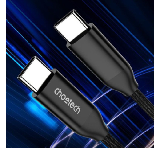 Choetech Дата кабель USB-C to USB-C 2.0m USB 3.1 Gen2 240W (50V/5A) Choetech (XCC-1036)