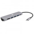 Концентратор 2E USB-C Slim Aluminum Multi-Port 6in1 (2EW-2684)