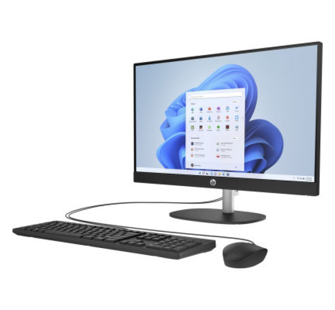 HP Комп'ютер HP 24-cr0003ua AiO / Ryzen5 7520U, 16, 512, WiFi, Cam, KBD (9C9C3EA)