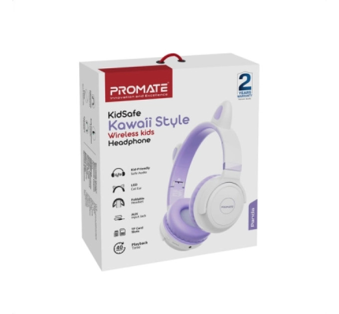 Promate Навушники Promate Panda Lilac (panda.lilac)