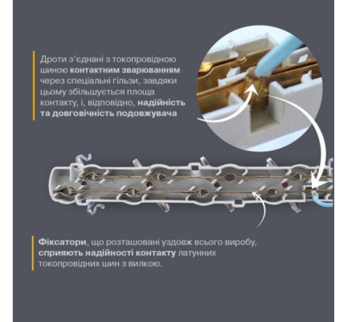 Electrum Мережевий подовжувач Electrum C-ES-1788 3.0m, 2 роз, white (C-ES-1788)