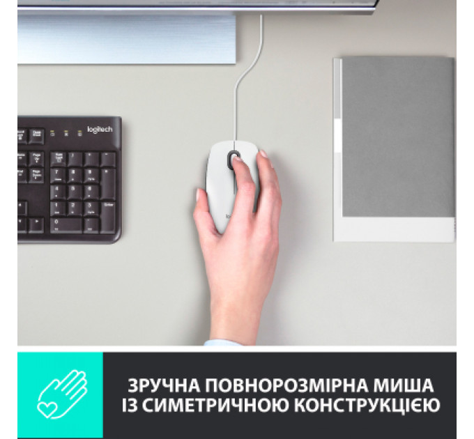 Мишка Logitech M100 USB White (910-006764)