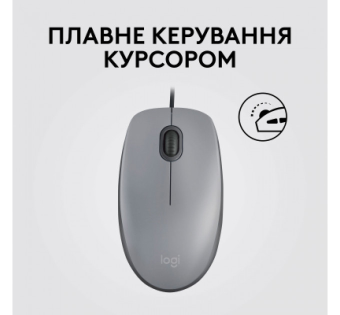Мишка Logitech M110 Silent USB Mid Gray (910-006760)