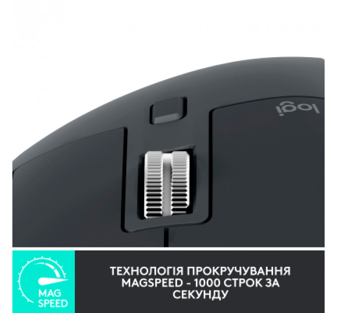 Мишка Logitech MX Master 3S for Business Performance Wireless/Bluetooth Graphite (910-006582)