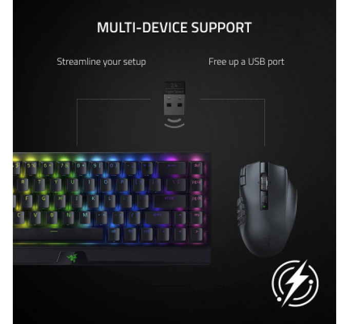 Мишка Razer Naga V2 Hyperspeed Wireless Black (RZ01-03600100-R3G1)