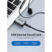 Vention Звукова плата Vention Audio USB 1х3,5mm jack 4pin Metal (OMTP-CTIA) (CDLH0)
