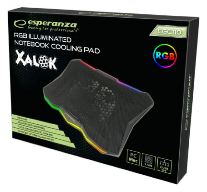 Підставка до ноутбука Esperanza EGC110 with RGB Xalok (EGC110)