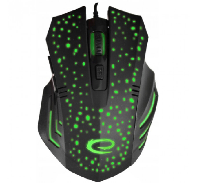 Мишка Esperanza MX212 Galaxy USB Black-Green (EGM212)