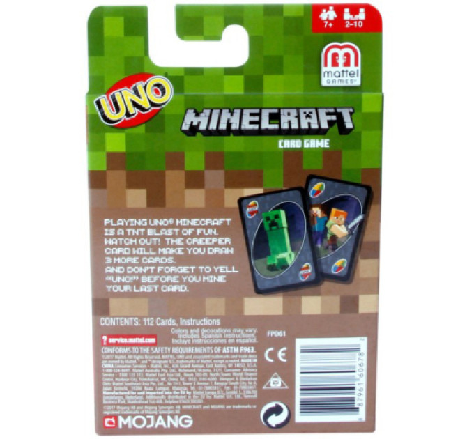 UNO Настільна гра UNO Minecraft (FPD61)