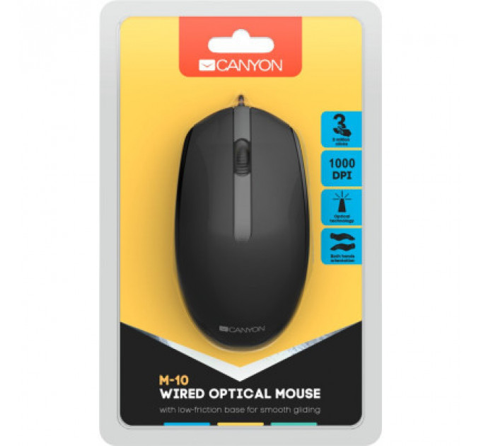 Мишка Canyon M-10 USB Black (CNE-CMS10B)