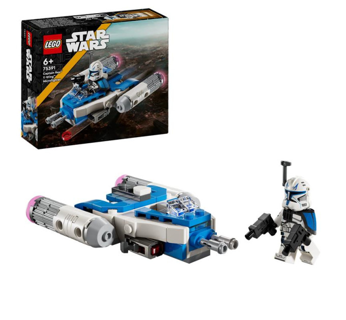 LEGO Конструктор LEGO Star Wars Мікровинищувач Y-Wing Капітана Рекса (75391)