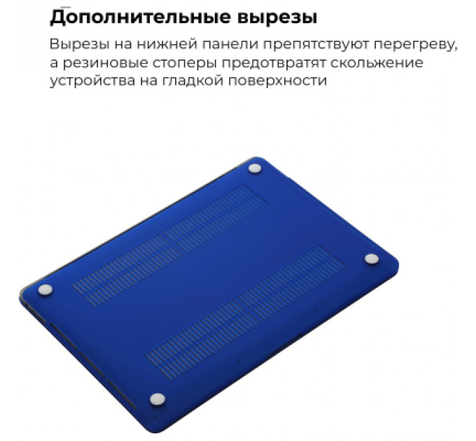 Чохол до ноутбука Armorstandart 13.3" MacBook Air 2018 (A2337/A1932/A2179) Matte Shell, Dark Blue (ARM57226)