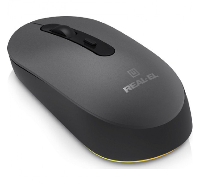 Мишка REAL-EL RM-470W Wireless/Bluetooth Dark Gray (EL123200049)