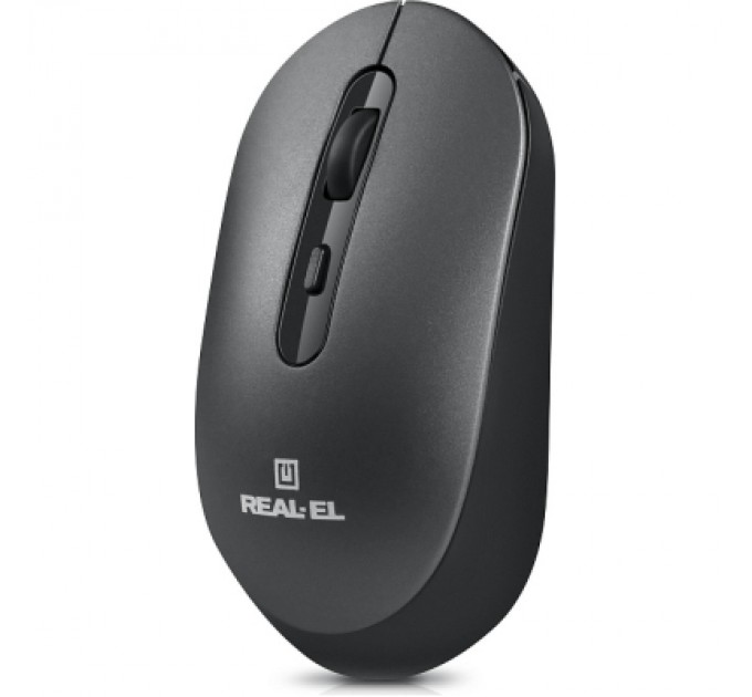 Мишка REAL-EL RM-470W Wireless/Bluetooth Dark Gray (EL123200049)