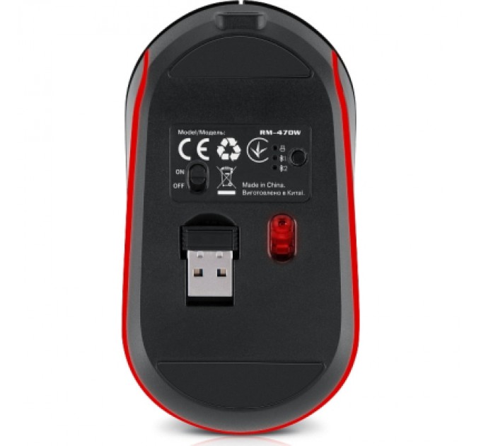 Мишка REAL-EL RM-470W Wireless/Bluetooth Dark Gray (EL123200049)