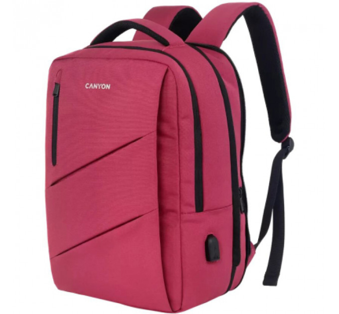 Рюкзак для ноутбука Canyon 15.6" BPE-5 Urban, USB, 12-18L, Red (CNS-BPE5BD1)