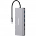 Порт-реплікатор Canyon DS-12, 13 in 1 USB-C hub, 2*HDMI, Gigabit Ethernet, VGA, 3*USB3.0, PD/100W, 3.5mm audio jack (CNS-TDS12)