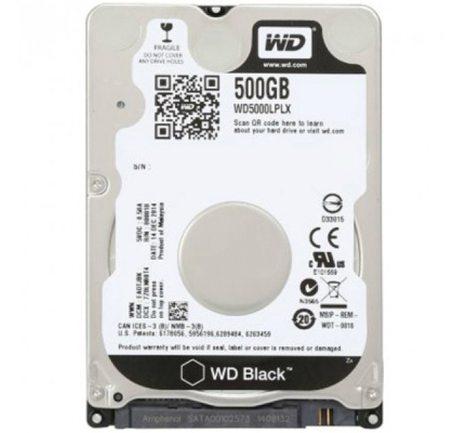 Жорсткий диск для ноутбука 2.5" 500GB WD (WD5000LPLX)