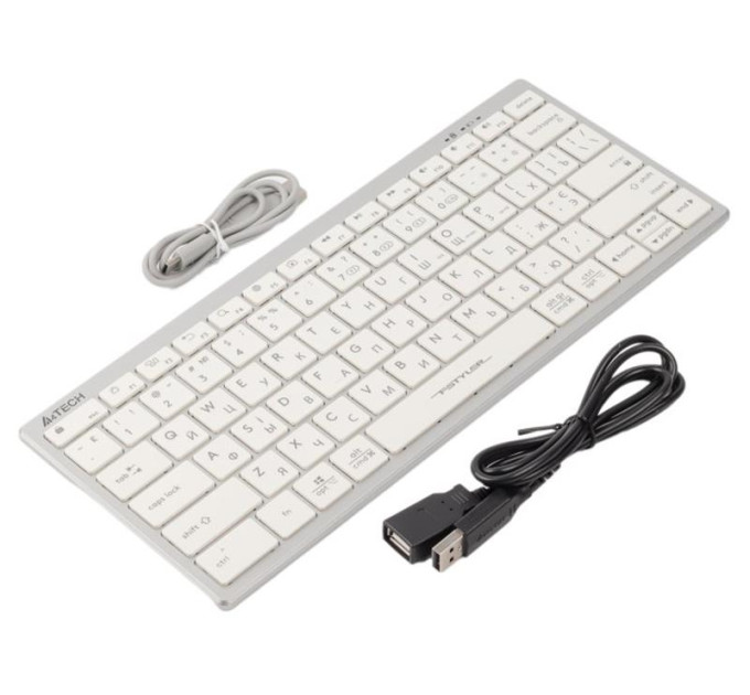 A4Tech Клавіатура A4-Tech Fstyler FBX51C бездротовa, біла