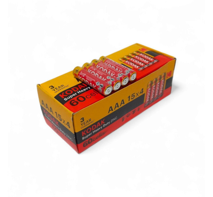 Kodak Батарейка Kodak Super Heavy Duty AAA/R3 60шт/уп
