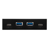 USB-хаб Frime USB 3.1 2 x type A & 2 x type C VL820 Black (ECF-FP2xTA&2xTC.32)