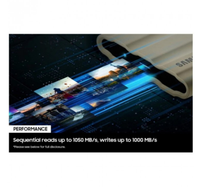 Накопичувач SSD USB 3.2 1TB T7 Shield Samsung (MU-PE1T0K/EU)