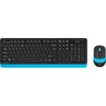 A4Tech A4Tech Fstyler FG1010, комплект бездротовий клавіатура з мишою, чорний+блакитний колір