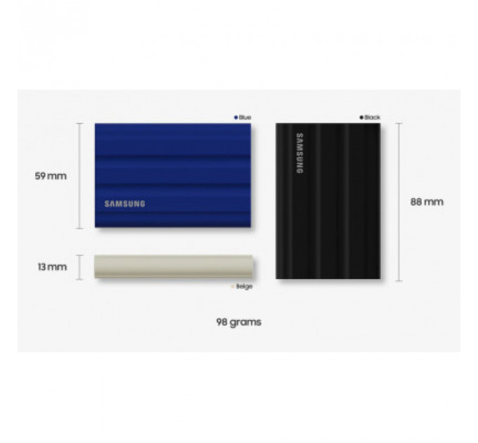 Накопичувач SSD USB 3.2 2TB T7 Shield Samsung (MU-PE2T0S/EU)