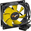 Frime Вентилятор Frime (FYF80HB3) 80x80x25мм, 3pin+Molex, Black/Yellow