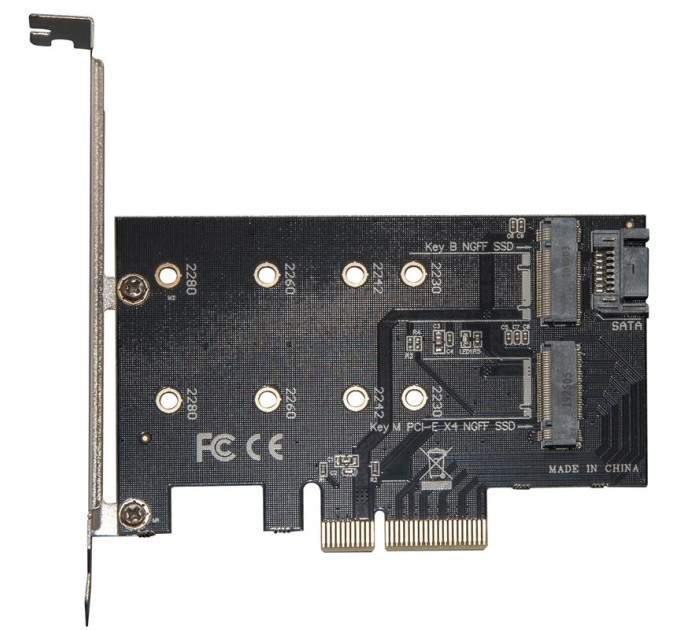 Frime Контролер Frime (ECF-PCIEtoSSD001.LP) PCI-E-M.2 (B&M Key) NGFF