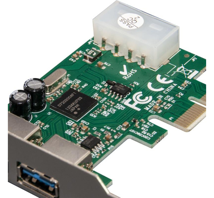 Frime Контролер Frime NEC720200F1 (ECF-PCIEtoUSB003.LP) PCI-E-2xUSB3.0