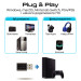Promate Bluetooth-адаптер аудіо Promate BlueLink Bluetooth 5.0 Black (bluelink.black)