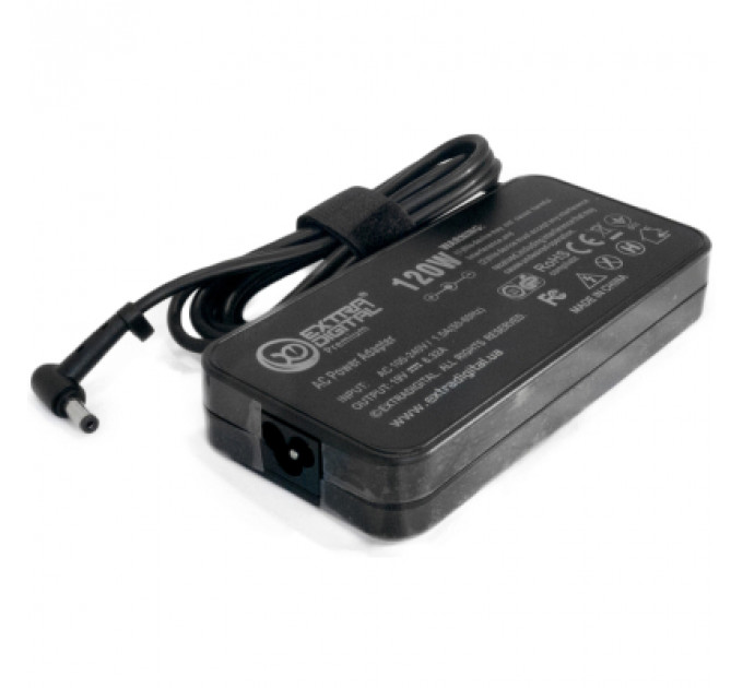 Блок живлення до ноутбуку Extradigital Asus 19V, 6.32A, 120W (5.5x2.5) Slim (PSA3892)