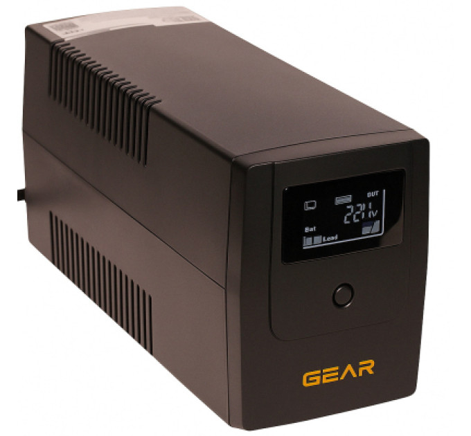 GEAR Пристрій безперебійного живлення GEAR GU-800PLCD