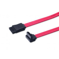 Кабель для передачі даних SATA L-type (F/F) corner, 0.5m, red Digitus (AK-400104-005-R)