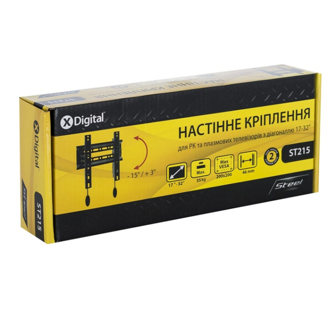 X-Digital Кронштейн X-Digital Steel ST215 Black (VESA200х200)