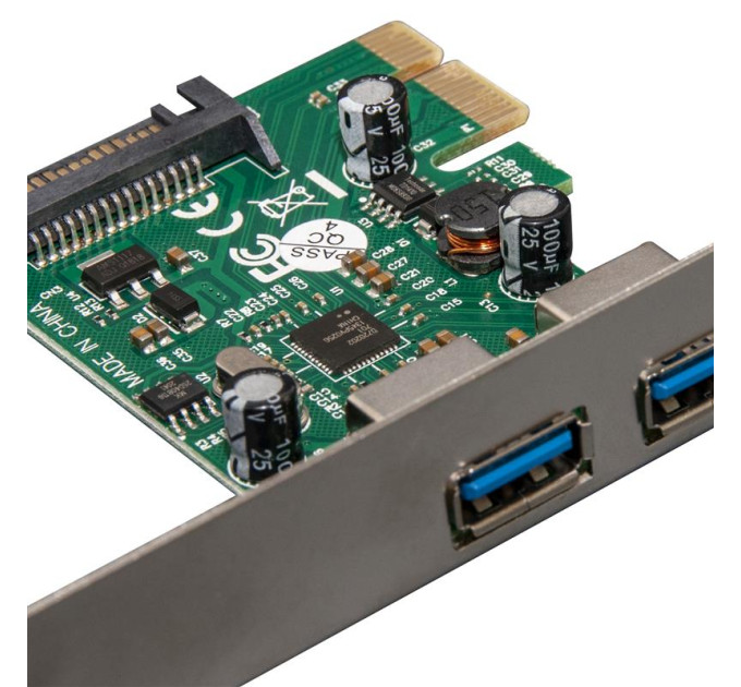 Frime Контролер Frime NEC720202 (ECF-PCIEtoUSB004.LP) PCI-E-2xUSB3.0