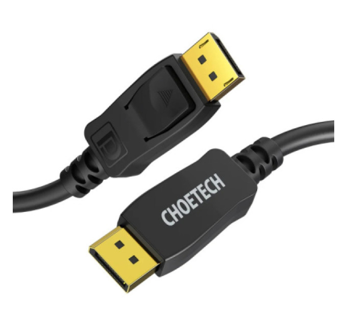 Choetech Кабель мультимедійний DisplayPort to DisplayPort 2.0m v1.4 8K60Hz Choetech (XDD01-V1-BK)