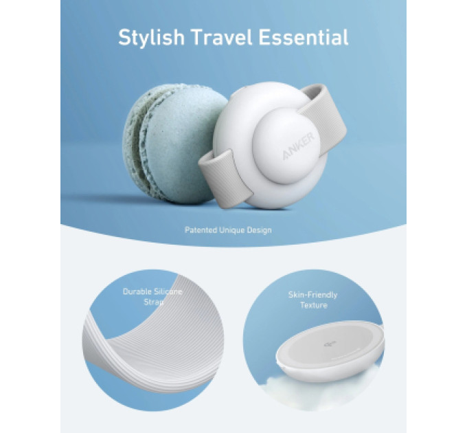 Anker Зарядний пристрій Anker MagGo Wireless Charging Pad 15W 3-in-1 Foldable White (B25M8H21)