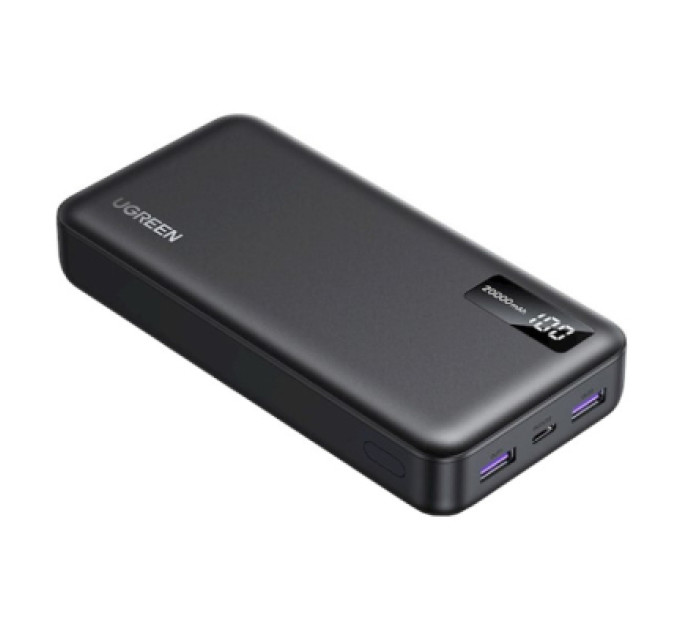 Ugreen Батарея універсальна Ugreen 20000mAh 22,5W PD, 2хUSB-A, 2xUSB-C Black (PB312) (25683)