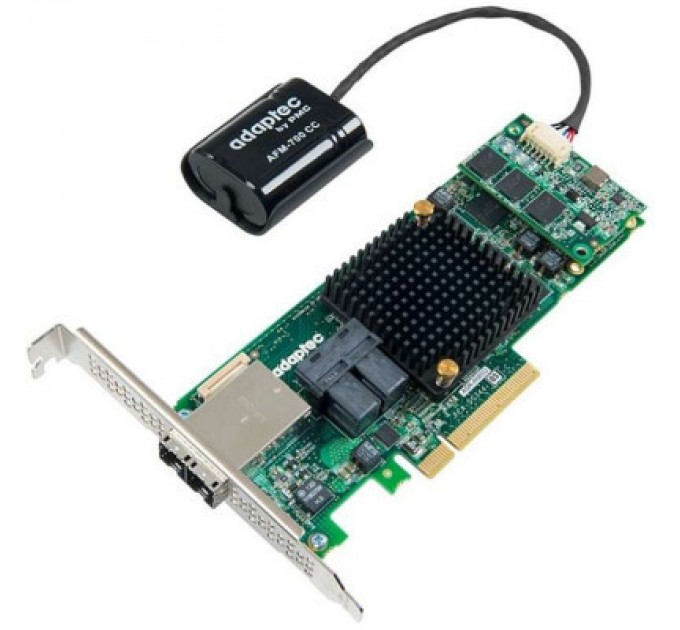 Adaptec Контролер RAID Adaptec ASR-8885Q 2xSFF-8643 2xSFF-8644 1GB 8xPCIe included AFM-700 (2277100-R)
